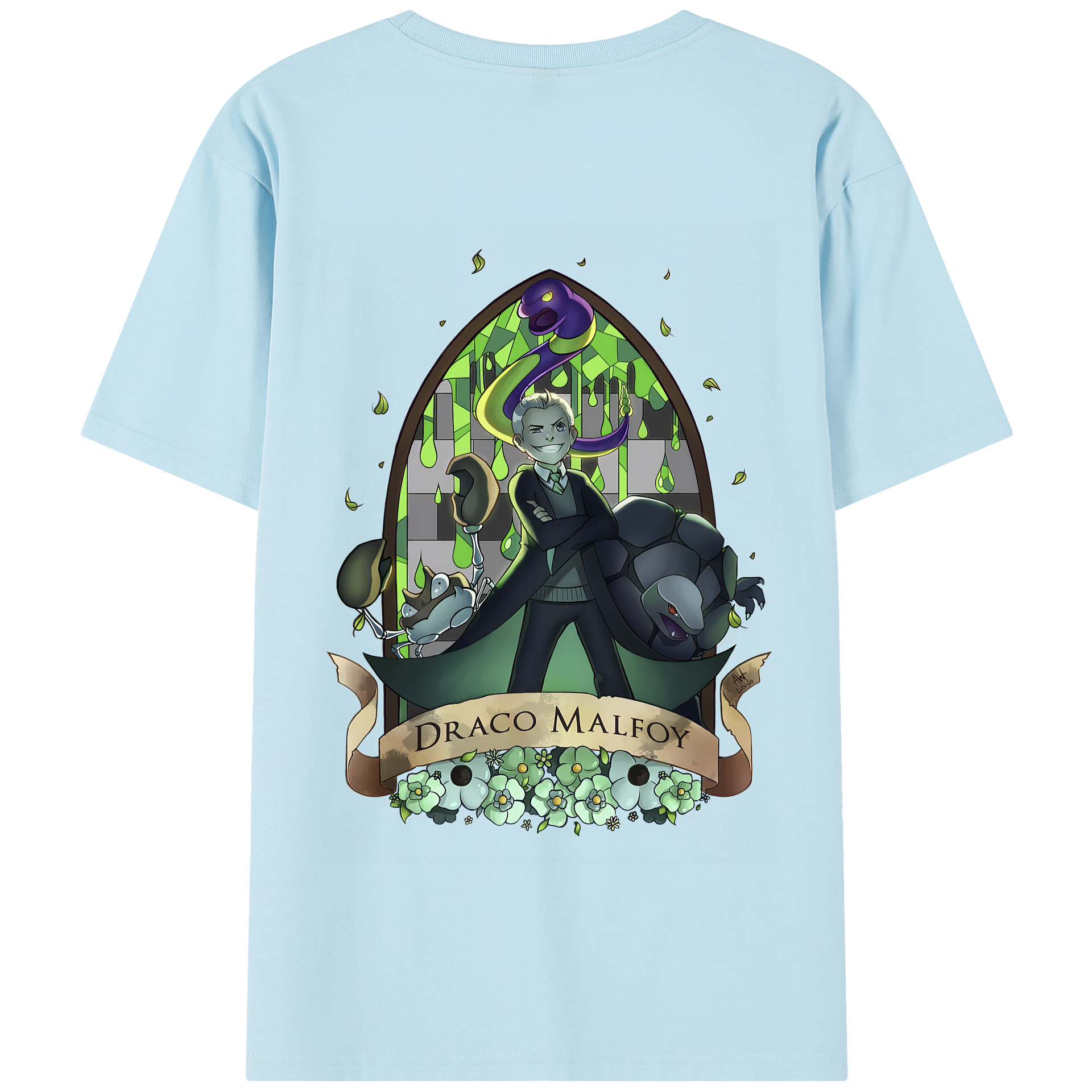 （画像用） Harry Potter ハリー・ポッターシリーズ 綿100％半袖Tシャツ（背面プリント）